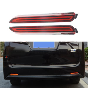 For Toyota Vellfire agh30 Alphard 2015-2022 Car Lights Led Rear Bumperlight Fog Lamp 3-In-1 Functions Rear Running Lamp + Dynamic Turn Signal + Brake Light / Exterior Modified Car Accessories