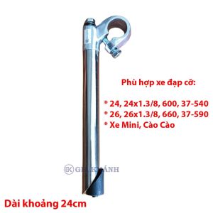 Phuốc Tăng – Pô Tăng – Công Tăng – Kẹp Cổ Ghi Đông Xe Đạp Cỡ 24 (600 37-540)  26 (660 37-590) - Xe Mini Cào Cào