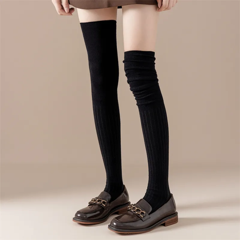 4 Pairs Women Over Knee High Stockings Long Cotton Thigh High Leg Warmer  Tall Socks for Skirt Boots School Party Wedding : : Clothing,  Shoes & Accessories