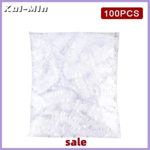 Kui-Min 100pcs Disposable Earmuff Stransparent Waterproof Earmuffs Hair Dye Perm Color Plastic Earmuffs