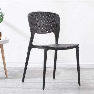 Simple modern dining chairs thickened plastic chairs for household use internet famous leisure chairs
