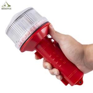Solar LED Marine Signal Light 3 Colors Portable Flashlight for Marine Navigation