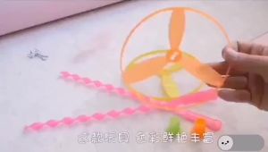 (50Pcs) Hand Push Flying Propeller Toy Flying Stick Outdoor game Sports Game