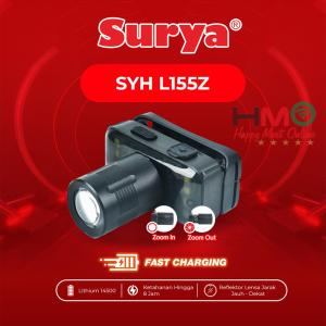 Surya Senter Kepala Zoom Cahaya Maksimal SYH L 155Z 15 Watt Rechargeable USB C 100 Meter