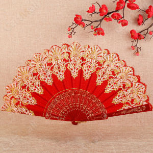 1Pc Dance Hand Held Fans Photo Props Wedding Party Decoration Chinese Style Folding Fan