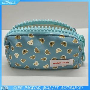 [COD] Cartoon Bear Cosmetic Storage Bag Women Winter Makeup Organizer With Big Zipper Stationery Bag Pencil Case 2024 Gift