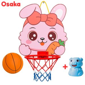 Mini Basketball Sports Hoop with Stand Dinosaur Adjustable Height Indoor Outdoor Set with Ball Gift