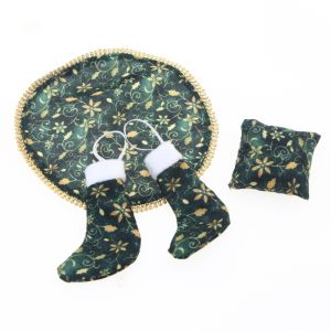 MUSASI 1Set Trang trí bằng kẹo Tất Giáng Sinh Mini Vải nhung Kích thước thu nhỏ. Phụ kiện nhà búp bê Dễ thương Làm thủ công Tự làm đồ trang trí Giáng sinh. Dành cho các dự án tự làm trong dịp lễ.