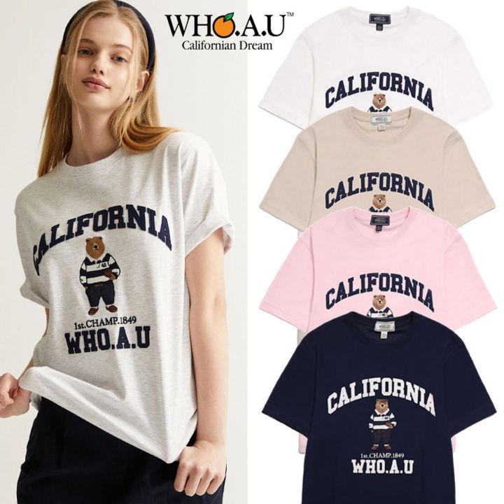 【韓国WHO.A.U フーアーユー】Steve Patch Short Sleeve T-shirt 韓國WHO.A.U Steve Patch Short Sleeve T-shirt 短TEE
