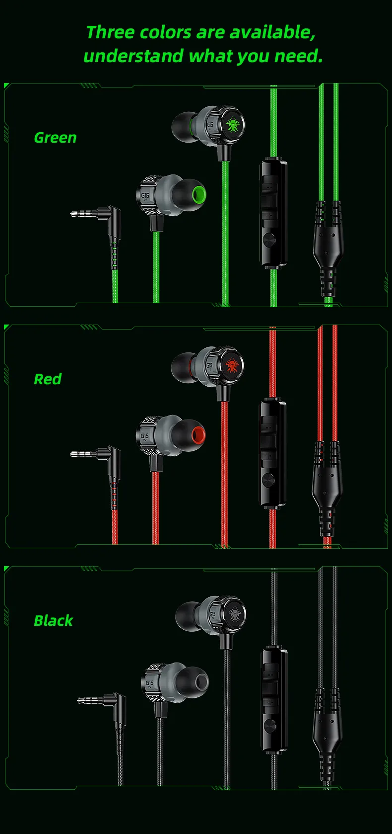 Plextone G15 Mark IV In-Ear Gaming Headphones description image 8