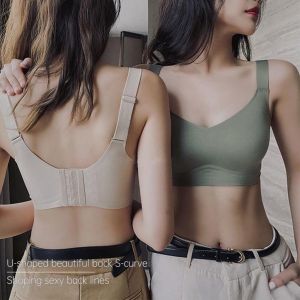 1 PCS Without Steel Rings Fitting Traceless Bra Comfortable Breathable Sports Bra Anti Slip Gathered Underwear