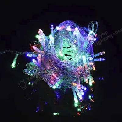 ไฟประดับ LED กันน้ำ 10เมตร 100LED ไฟตกแต่งห้อง ไฟคริสต์มาส ไฟสายรุ้ง คาเฟ่ สวน แสงวอร์ม ประหยัดไฟ