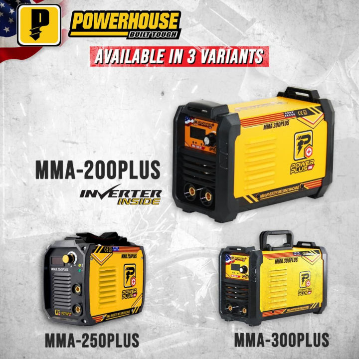 Powerplus Machine ♨Powerhouse Powerplus MMA Inverter Welding Machine 200A 250A 300A ARC ...