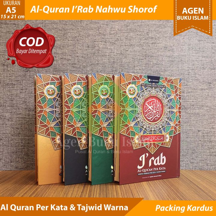 Al Quran Perkata Al I'rab ukuran Sedang A5 Irob Nahwu Sorof Terjemah ...