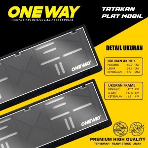 COVER TEMPAT DUDUKAN TATAKAN PLAT MOBIL MIKA SET DEPAN BELAKANG
