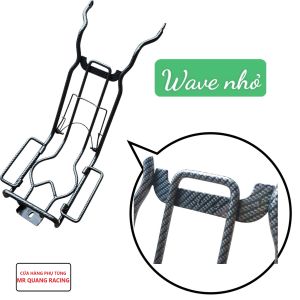Baga mẫu CACBON Sơn tĩnh điện gắn xe Wave nhỏ (MS04)