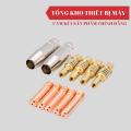 Bộ 11 phụ kiện đầu sung hàn máy hàn MIG gồm béc hàn/chụp hàn khớp nối. 