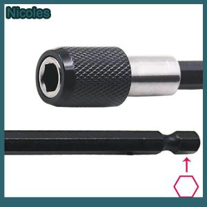 [Nicoles] Hexagonal Quick Release Self-locking Extension Rod Electric Drill Driver Quick Transfer Rod Screwdriver Extension Rod Tool