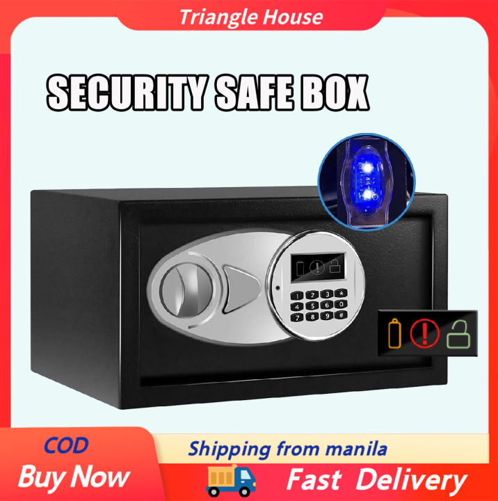 Home Safe Box Fireproof Waterproof Set, Anti-Theft Home Safe with LCD Electronic Lock & 2 Backup Keys, Digital Security Fireproof Safety Box for Home Hotel Money Firearm Documents Medicines