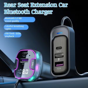 Car charger Expanded Audio Transmitter Car Rear Bluetooth Player