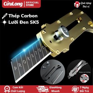 Dao Rọc Giấy Thép không gỉ công nghiệp gia dụng dụng cụ dao dọc giấy lưỡi SK5 cắt sắc bén bền bỉ tay cầm chắc chắn