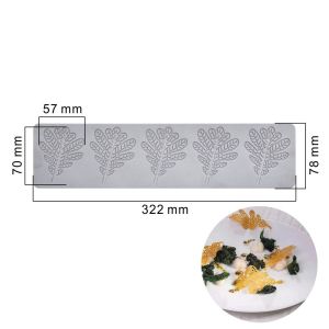 MIRELINA Lá 3D   Dụng cụ làm bánh   Khuôn làm bánh sô cô la   Viền trang trí bánh  Khuôn làm bánh ren   Khuôn silicon   Khuôn làm bánh bông lan