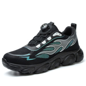【In Stock】Protective shoes with steel toe caps anti-shock and anti-pressure fashionable mens shoes for construction site safety protection.