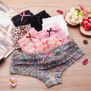 GOOTRADES Cute Women Panties Lace Ruffles Sweet Female Underwear Personality Bikini Printed Polka Dot Low Waist Briefs for Girl Underpants