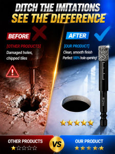 ⚡ High-Strength Metal-Forged Hole Saw/Drill-Bit Tool Anti-Deform/No-Drop/Durable Built-In Cooling Wax Powerful Multi-Function Hex-Shank Hole Saw