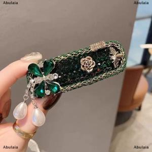 [COD] Abulaia Classical Purple Butterfly Tassel Hair Clip Elegant Ethnic Style Hair Hoop Headdress Retro Chinese Style Side Clip Party