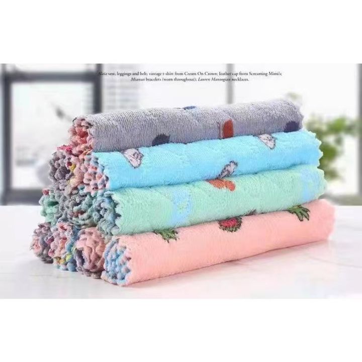 12pieces of non-stick oil-absorbent rags for the kitchen | Lazada PH