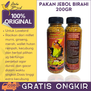 "PAKAN JEBOL BIRAHI 200GR" MAKANAN BURUNG LOVEBIRD
