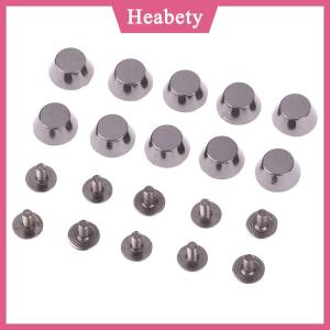 Heabety 10 Bộ Kim Loại túi chân dưới đinh tán cho Diy da đinh tán Túi Mặc Bảo vệ đinh tán cho túi dưới túi vành đai phụ kiện