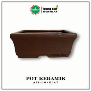Pot Bonsai Keramik Kecil Bagus - Lukis 1