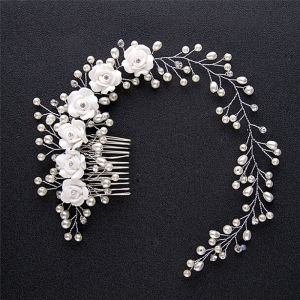 baoda Christmas Gift Luxury Wedding Hair Jewelry For Bridal Hair Comb Hand Made Hair Accessory New
