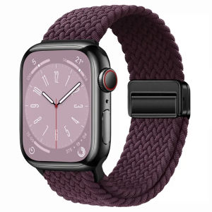 Magnetic buckle Nylon Braided Strap For Apple Watch 10 Band Ultra 2 49mm 46mm 42mm 44mm 40mm 45mm 41mm 38mm breathable Bracelet iWatch series Ultra 10 9 8 7 SE2 6 5 4