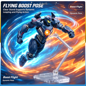 17cm Gypsy Avenger Mecha Model from Pacific Rim 2: Uprising Light-Up Action Figure Equipped with Multi Accessories & Joint Mobility