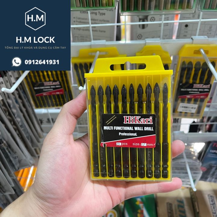 COMBO 4 Mũi khoan Tường Bê Tông Đa Năng HIKARI - SIZE 6,8,10,12MM ...