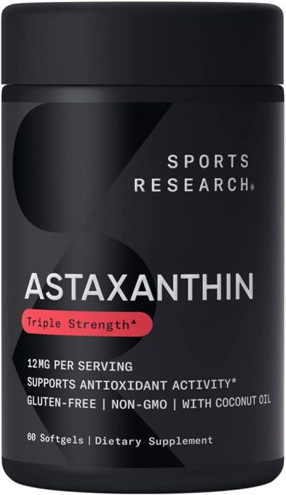 Sports Research Triple Strength Astaxanthin Supplement 12mg 60 Softgels Lazada Ph 
