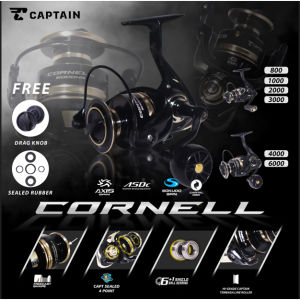 REEL CAPTAIN CORNELL 800 1000 2000 3000 4000 6000 POWER HANDLE