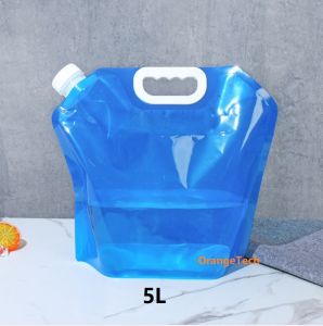 Outdoor Sports Camping Travel Portable Foldable Large Capacity Water Bag Water Bottle 5L 10L Optional Water Tap