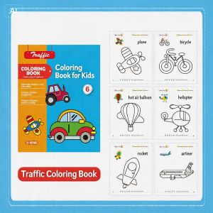Kids Coloring Book Drawing Book Early Learning Doodle Art Book for Toddlers Ages 3-6