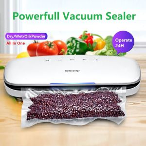 Powerful Commercial Household Food Wet Dry Oily Powder Vacuum Sealer Machine QH 03