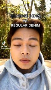 Selvedge Denim Jeans Kaihara Japan Slim Regular Straight Fit - Navy/Black UNIQLO [Original]