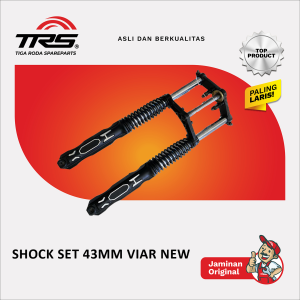 [TRS] SHOCK FULL SET 43MM VIAR KARYA 150 200 CC 2023 SERIES PNP VIAR KAISAR TOSSA NOZOMI DLL