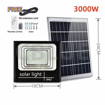 【BUY 1 TAKE 1】CBLUE Solar Light Reflector Solar Spotlights LED Light 5M Cord Outdoor Garden House Remote Control Waterproof Flood Light Solar Lamp Outdoor