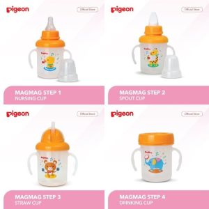 Pigeon Mag Mag Step 1 2 i3 4 / Pgeon Straw Cup / Pigeon Spout Cup / Pigeon Magmag Training Cup
