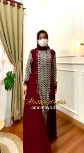 27gadih gamis motif terbaru modern 2025 edisi alesha PRODUKSI amore by ruby
