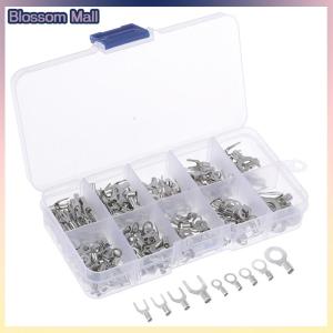 [Blossom] 320ชิ้น กล่อง10 in 1ชุดขั้วต่อแหวนไม่มีฉนวน ชุดขั้วทองเหลืองชนิด U