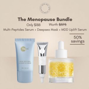 Skin Inc The Menopause Bundle | MDD Uplift + Multi-Peptides + Deepsea Mask | For Firm Plump Smooth Deeply Hydration